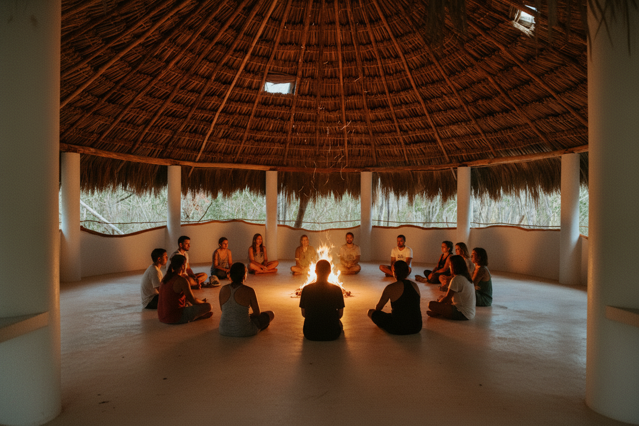 Maloka fire ceremony at Nahku